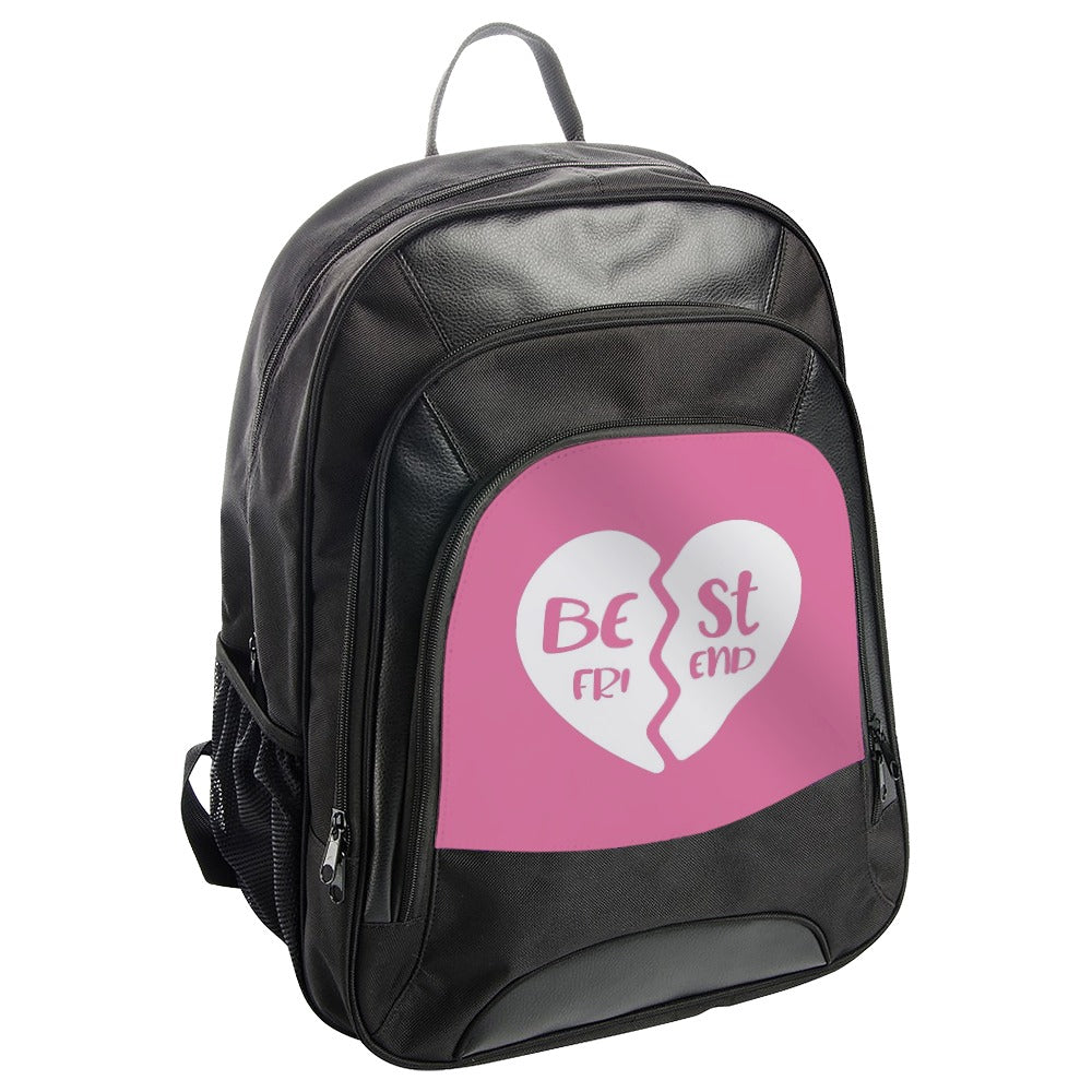 Best Friend Backpack, Friendship Gift, Matching Backpacks, Heart Design Backpack, BFF Present, Travel Backpack - Tawshia