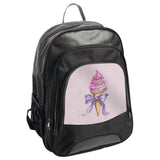 Cute Ice Cream Cone Backpack, Watercolor Treat, Pink Dessert Backpack, Sweet Fashion, Kawaii Backpack, Foodie Gift, Backpack for Girls - Tawshia