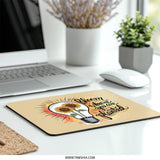 Bloom Where You Are Planted Mouse Pad, Sunflower Lightbulb, Inspirational Quote, Desk Decor, Office Gift - Tawshia