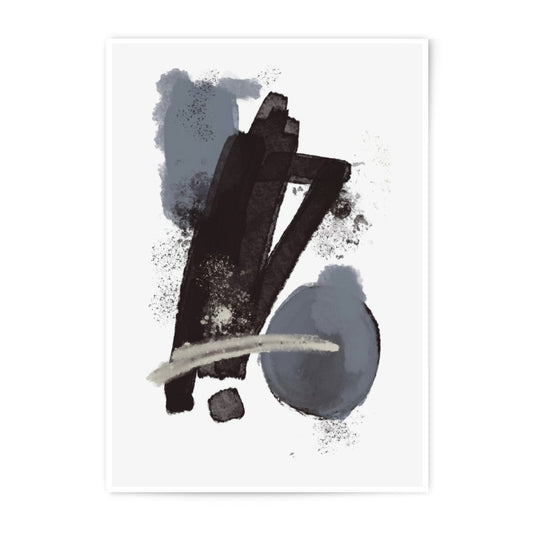 Abstract Art Photographic Print, Black and Gray Wall Art, Modern Home Decor, Minimalist Art Print, Fine Art Print, Home Decor Art - Tawshia