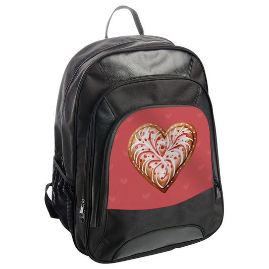 Heart Cookie BackPack, Valentines Day Gift, Sweet Treat BackPack, Valentines Treat BackPack, Heart BackPack, Food Lover BackPack - Tawshia