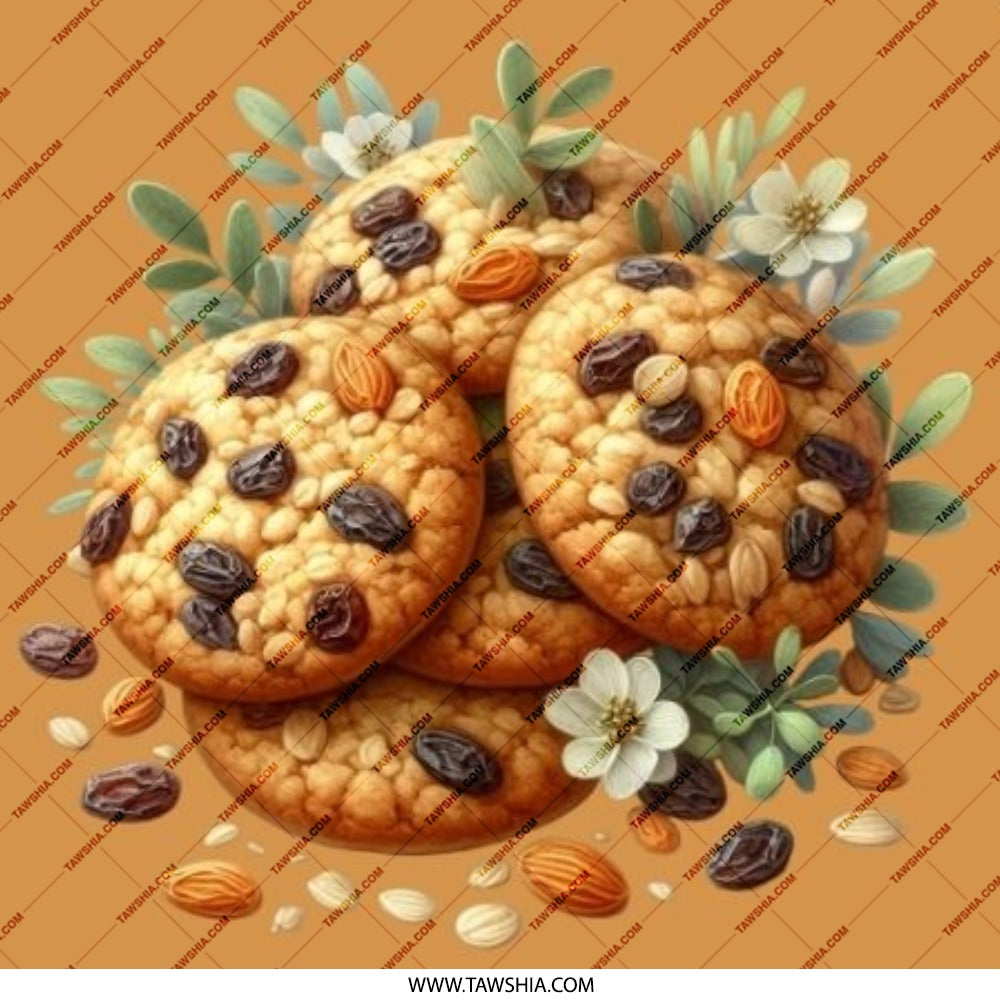 Oatmeal Raisin Cookies Pinback Button, Cute Dessert Button, Sweet Treat Badge, Foodie Gift, Bakery Lover Pin, Unique Button, Gift Idea - Tawshia