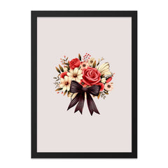 Floral Bouquet Wall Art, Rose Daisy Print, Flower Arrangement Picture, Elegant Home Decor, Gift for Her, Living Room Art - Tawshia