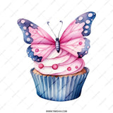 Butterfly Cupcake Tote Bag, Whimsical Art, Sweet Treat, Cute Design, Unique Gift, Everyday Bag, Shopping Bag, Reusable Grocery Bag - Tawshia
