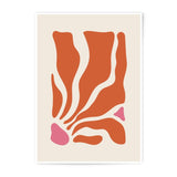 Abstract Art Photographic Print, Modern Home Decor, Minimalist Wall Art, Orange and Pink Shapes, Trendy Print, Living Room Art, Gift Idea - Tawshia