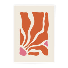Abstract Art Photographic Print, Modern Home Decor, Minimalist Wall Art, Orange and Pink Shapes, Trendy Print, Living Room Art, Gift Idea - Tawshia