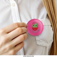 Stay Sharp Cute Cactus Pinback Button, Kawaii Plant Badge, Funny Sarcastic Gift, Desert Plant Lover Accessories, Cute Button - Tawshia