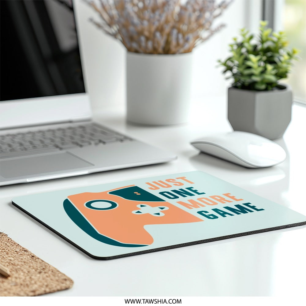 Just One More Game Mouse Pad, Gamer Gift, Video Game Lover, Gaming Mousepad, Cool Desk Accessories, Gaming Decor, Computer Accessories - Tawshia
