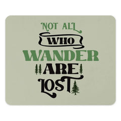 Wanderlust MousePad, Adventure Quote Mouse Pad, Hiking Gift, Not All Who Wander Are Lost, Nature Lover Gift, Travel Accessories, Office - Tawshia