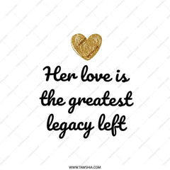 Legacy of Love Pillow, Family Gift, Home Decor, Mother's Day Gift, Inspirational Quote Pillow, Decorative Throw Pillow, Sentimental Gift - Tawshia