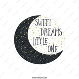 Sweet Dreams Pillow, Nursery Decor Pillow, Baby Room Pillow, Moon Pillow, Stars Pillow, Little One Pillow, Kids Pillow - Tawshia