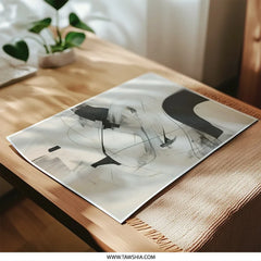 Abstract Photographic Print, Minimalist Wall Art, Black and White Art, Modern Home Decor, Fine Art Print, Office Wall Decor - Tawshia