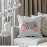 Pastel Game Controller Pillow, Gamer Room Decor, Cute Gaming Pillow, Video Game Lover Gift, Kawaii Pillow, Play Station Gift, Cozy Pillow - Tawshia
