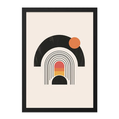 Abstract Geometric Wall Art, Modern Art Print, Minimalist Home Decor, Circle Arch Poster, Contemporary Art, Scandi Wall Decor - Tawshia