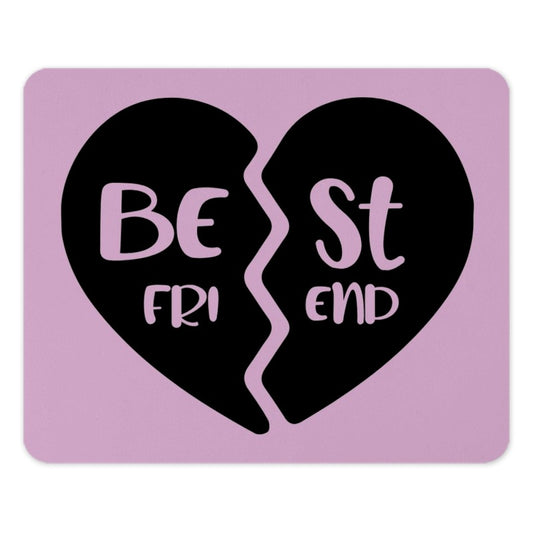 Best Friends Mouse Pad, Friendship Gift, Heart Mousepad, Bestie Gift, Matching Mouse Pad, Long Distance Friend Present, Computer Accessory - Tawshia
