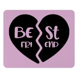 Best Friends Mouse Pad, Friendship Gift, Heart Mousepad, Bestie Gift, Matching Mouse Pad, Long Distance Friend Present, Computer Accessory - Tawshia