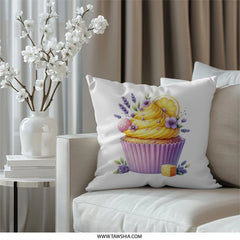 Cupcake Pillow, Lemon Pillow, Lavender Pillow, Honeycomb Pillow, Decorative Throw Pillow, Cute Pillow, Sweet Treat Pillow - Tawshia