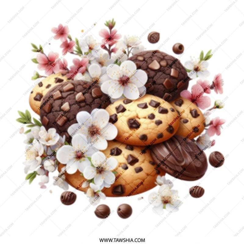 Cookies and Flowers Mug, Floral Mug, Baking Mug, Foodie Mug, Gift Mug, Dessert Mug, Sweet Treats Mug, Coffee Mug, Tea Mug, Kitchen Decor - Tawshia