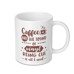 Coffee and Vinyl Mug, Vinyl Record Lover Gift, DJ Mug, Music Lover Coffee Mug, Gift For Him, Gift For Her, Coffee Mug - Tawshia