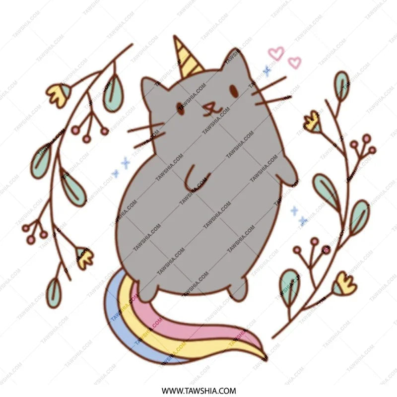 Adorable Cats Unicorn Fantasy Design Art Print product type