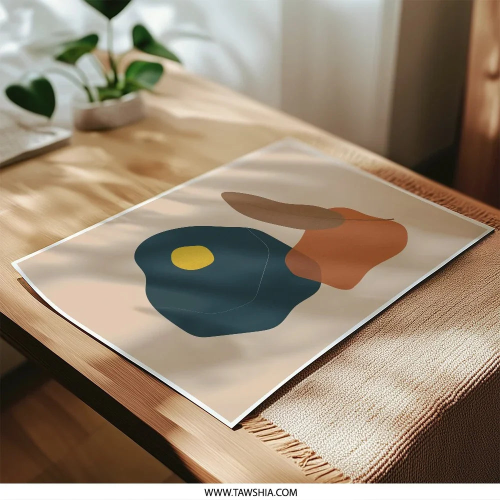 Abstract Shapes Photographic Print, Modern Art Print, Minimalist Wall Art, Contemporary Decor, Home Decor, Unique Gift Idea - Tawshia