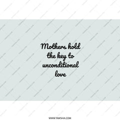 Mothers Hold The Key Tumbler, Unconditional Love Gift, Mom Appreciation Present, Best Mother Ever, Loving Mom Gift Idea - Tawshia