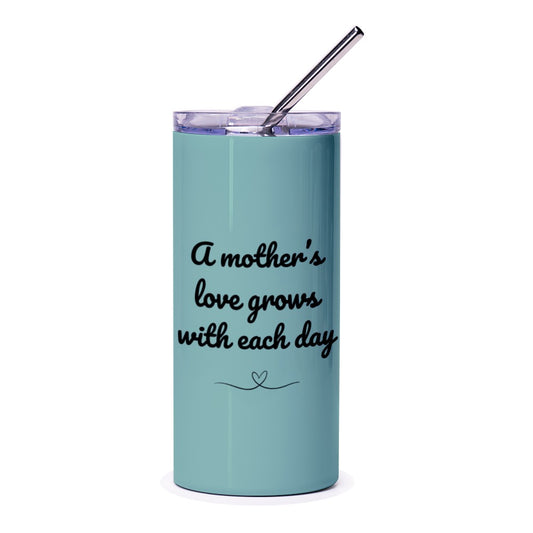 Mother's Love Tumbler, Mother's Day Gift Idea, Mom Appreciation, Teal Tumbler, Gift for Mom, Best Mom Ever, Inspirational Mom Tumbler - Tawshia