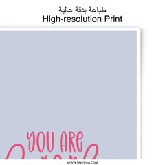 You Are Loved Photographic Print, Heart Decor, Positive Affirmation, Nursery Decor, Wall Art Prints, Inspirational Prints - Tawshia