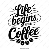 Coffee Lover Tote Bag, Life Begins After Coffee, Trendy Tote Bag, Gift for Her, Coffee Addict Bag, Everyday Tote, Reusable Grocery Bag - Tawshia