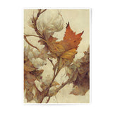 Autumnal Leaves Photographic Print, Rustic Fall Decor, Botanical Art, Nature Photography, Warm Tones, Wall Art, Home Decor, Gift Idea - Tawshia