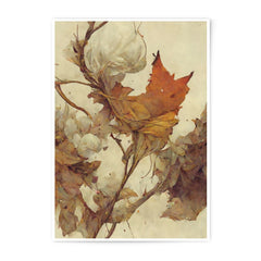 Autumnal Leaves Photographic Print, Rustic Fall Decor, Botanical Art, Nature Photography, Warm Tones, Wall Art, Home Decor, Gift Idea - Tawshia