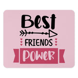 Best Friends Power Mouse Pad, Cute Pink Mousepad, Girl Power Office Decor, Gift For Friend, Bestie Gift, Desk Accessory, Work From Home - Tawshia