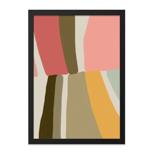 Abstract Shapes Wall Art, Modern Art Print, Minimalist Wall Decor, Geometric Art Poster, Contemporary Art Home Decor, Neutral Colors - Tawshia