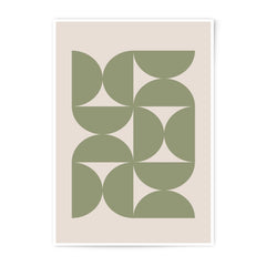 Sage Green Photographic Print, Geometric Art Print, Minimalist Wall Art, Modern Home Decor, Abstract Print, Circle Pattern Art, Boho Wall - Tawshia