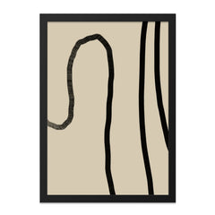 Abstract Line Wall Art, Minimalist Decor, Beige and Black Art, Modern Wall Decor, Contemporary Art Print, Living Room Wall Art, Home Decor - Tawshia