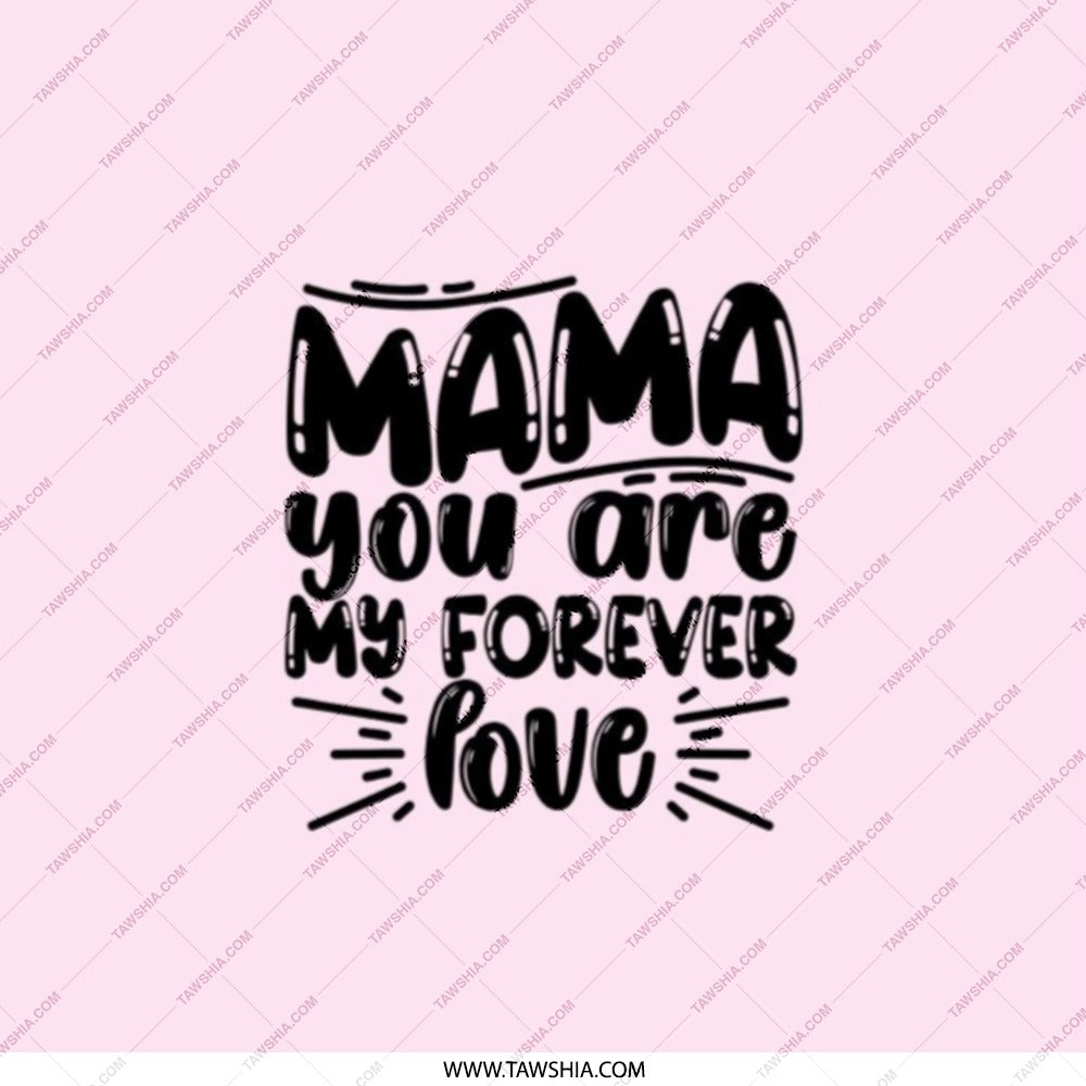 Mama Forever Love Pocket Mirror, Mother's Day Gift, Handbag Mirror, Mom Birthday, Travel Mirror, Cute Mirror, Gift for Her - Tawshia