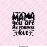 Mama Forever Love Pocket Mirror, Mother's Day Gift, Handbag Mirror, Mom Birthday, Travel Mirror, Cute Mirror, Gift for Her - Tawshia