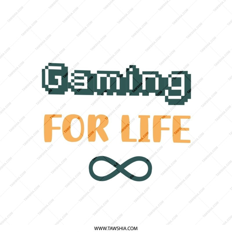 Gaming For Life Pillow, Gamer Gift, Video Game Lover Present, Cute Throw Pillow, Home Decor, Sofa Pillow, Room Decoration Pillow - Tawshia