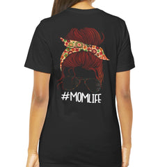 Stylish Black Tee Featuring #MOMLIFE Graphic product