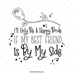 Happy Bride Pinback Button, Bridesmaid Button, Wedding Favor, Bridal Party Gift, Best Friend Pin, Wedding Accessories - Tawshia