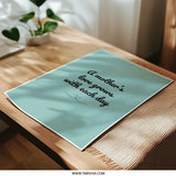Mother's Love Quote Photographic Prints, Teal Wall Art, Family Decor, Minimalist Home Decor, Mother's Day Gift Idea - Tawshia