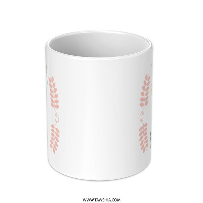 Floral Mom Mug, Mother's Day Gift, Cute Mom Mug, Flower Mug, Gift For Her, Birthday Gift, Mom Gift Idea - Tawshia