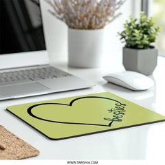 Besties Heart Mouse Pad, Cute Friends Mousepad, BFF Gift, Friendship Mousepad, Best Friend Mousepad, Office Decor, Desk Accessories - Tawshia