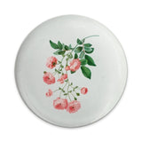 Pink Rose Pinback Button, Floral Button Badge, Botanical Art Button, Garden Flower Button, Gift for Gardeners, Rose Lover Pin - Tawshia
