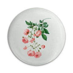 Pink Rose Pinback Button, Floral Button Badge, Botanical Art Button, Garden Flower Button, Gift for Gardeners, Rose Lover Pin - Tawshia