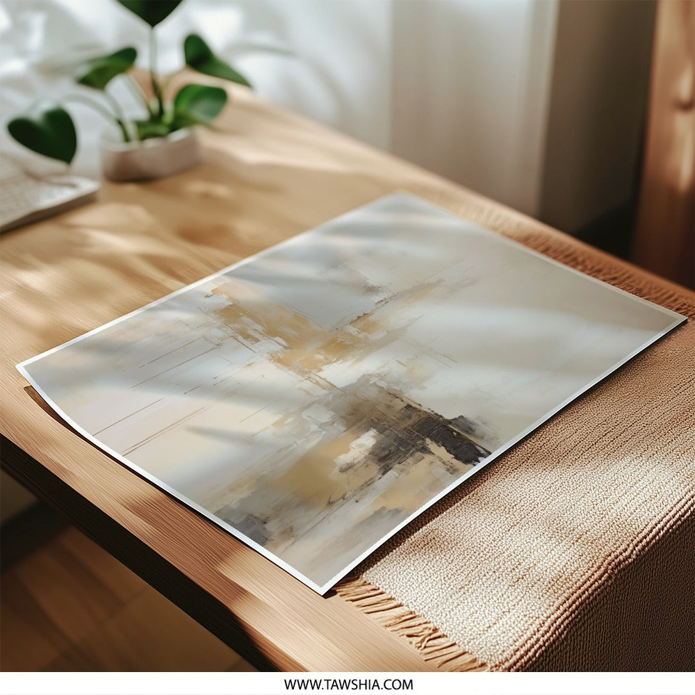 Abstract Photographic Prints, Beige Wall Art, Modern Art Prints, Neutral Home Decor, Living Room Art, Contemporary Prints, Abstract Art - Tawshia