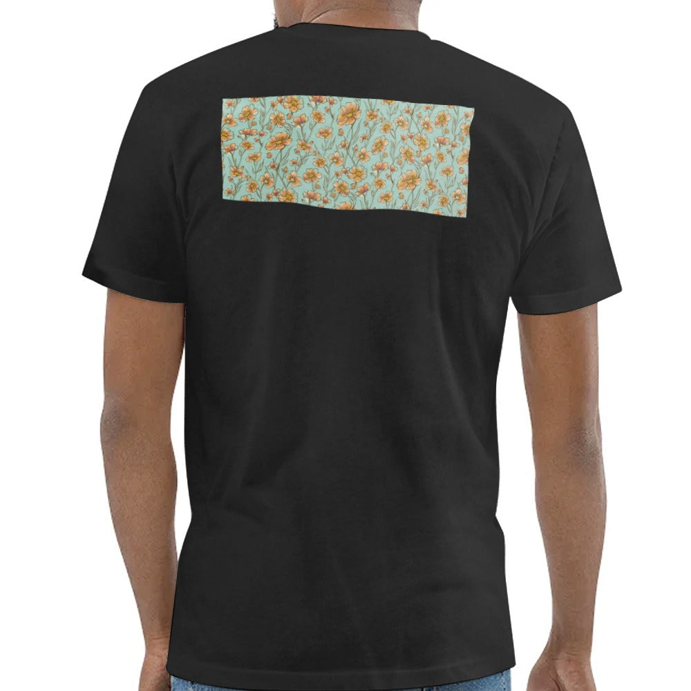 Back Graphic Tee with Floral Design product