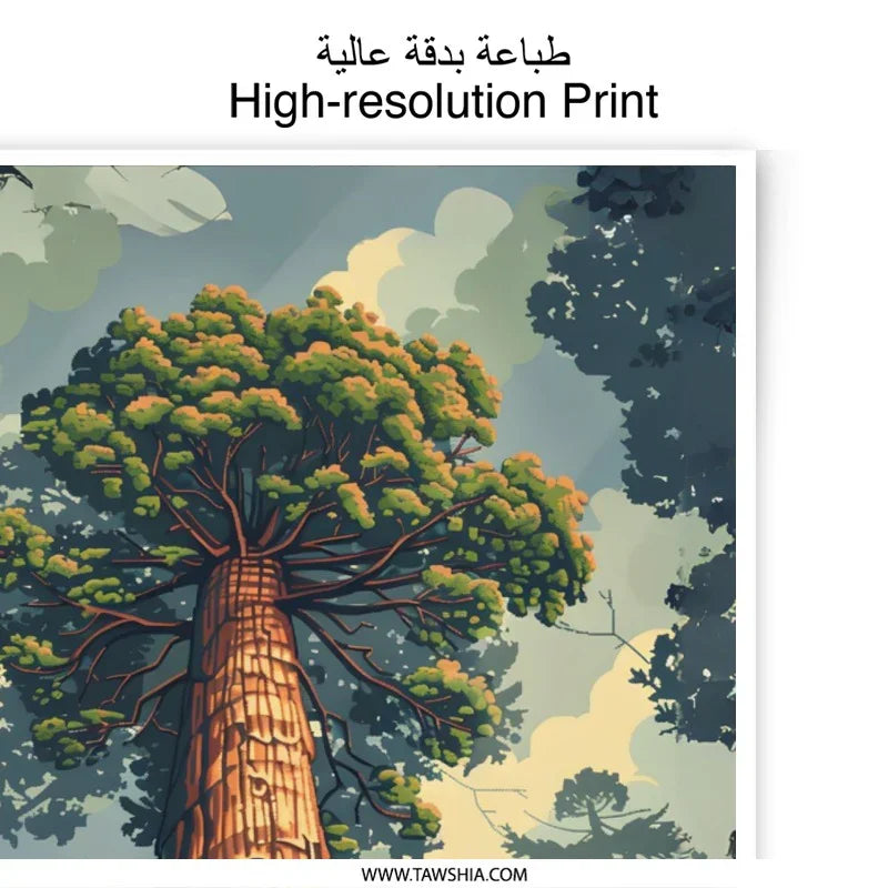 Redwood Tree Photographic Print, Forest Art Print, Nature Wall Decor, California Sequoia Print, Tall Trees Print, National Park Poster - Tawshia