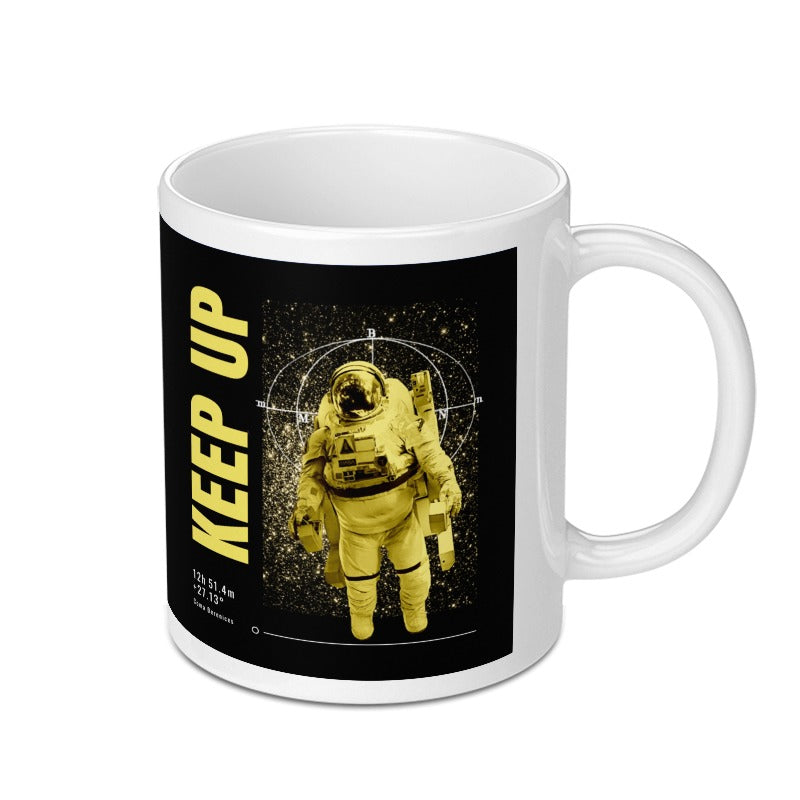 Keep Up Astronaut Graphic Design Mug product