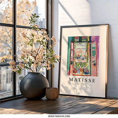 Matisse Wall Art, The Open Window, 1905 Painting, Fauvism Art Print, Boats in Harbour, Colorful Home Decor, Fine Art Print - Tawshia
